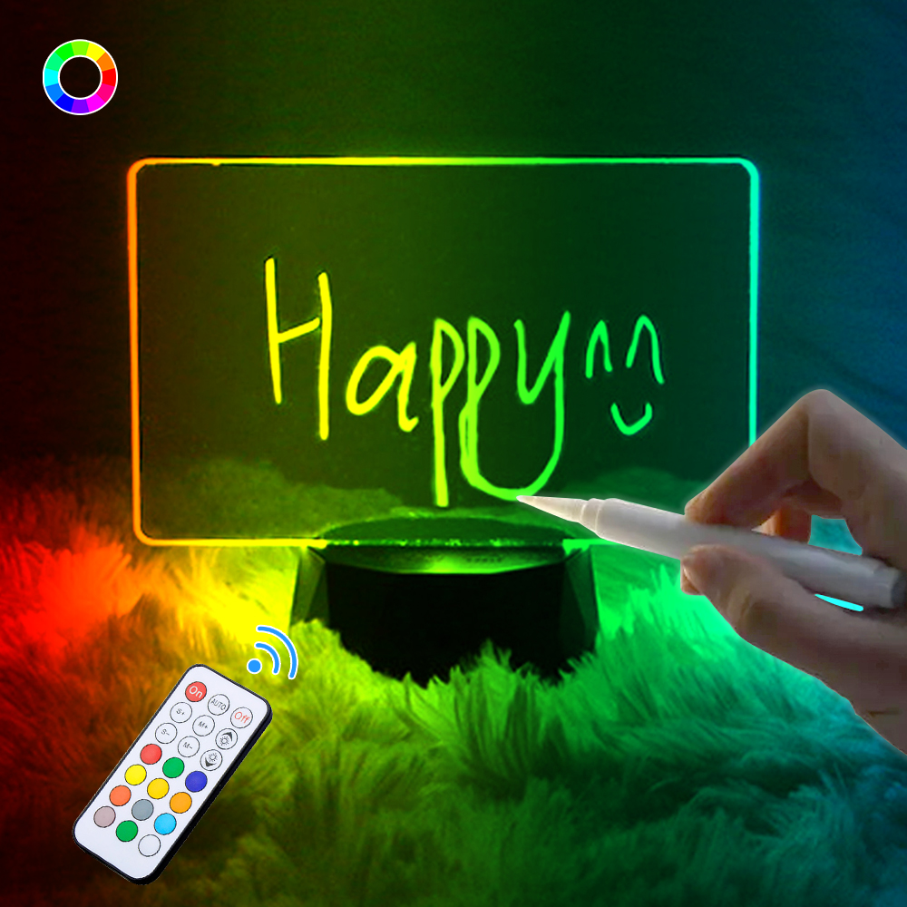 Colorful dynamic special acrylic new peculiar creative gift led lamp custom dream color ABS 3d night light led base
