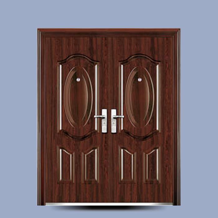 Дом двухслойный лист экстерьер/interal/вход/для интерьера villa metal steel security black walnut steel doors modern