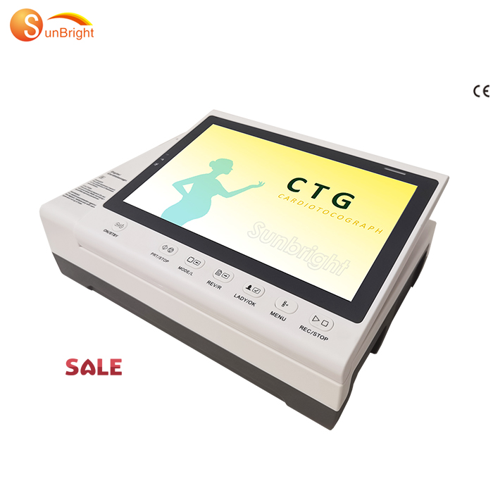 Lcd large screen portable medical newborn baby CTG maternal fetal monitor for hospital