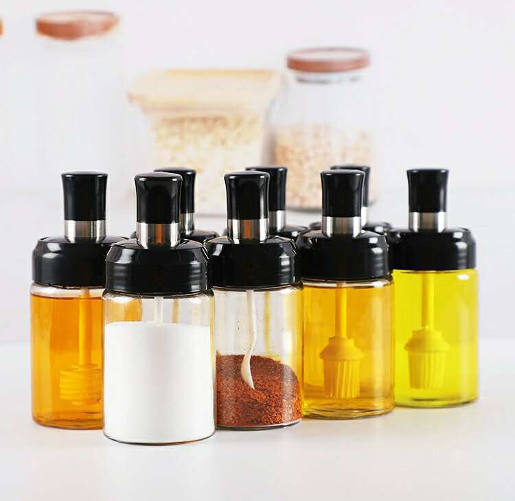 Hot selling seasoning spice bottle seasoning spoon honey stick oil brush rod