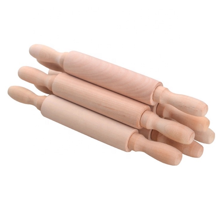 Мини натурального дерева игрушки для детей Скалка SW-BA34B
