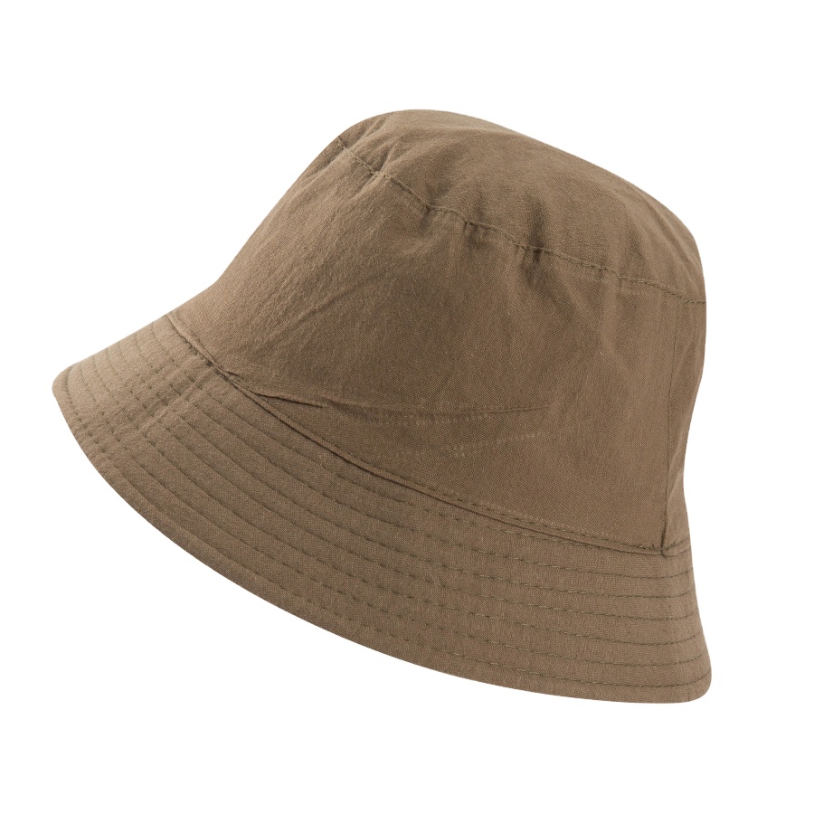 Wholesale round rim male female fisherman hat polyester plain bucket hat