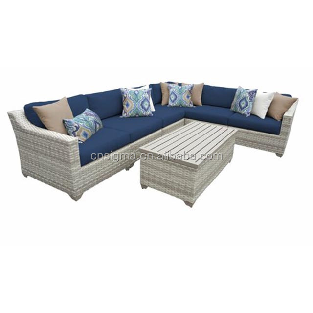 Все Погода 7 шт. открытый ротанга loveseat балкон мебель диваны