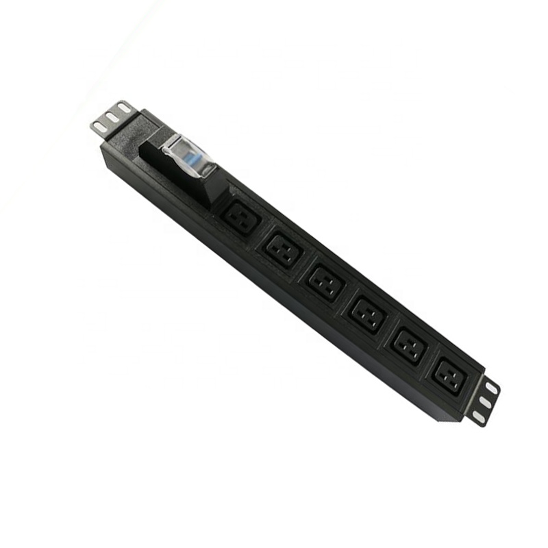 19 дюймов IEC C19 разъем PDU с автоматическим выключателем 1P