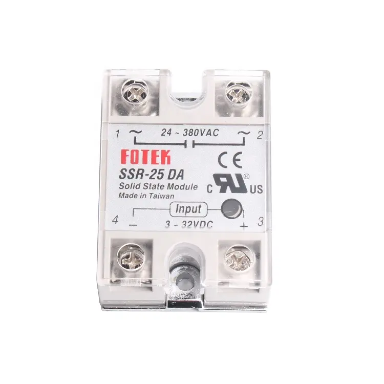 OEM SSR-25DA 25A DC to AC Single phase direct current SSR solid state relay