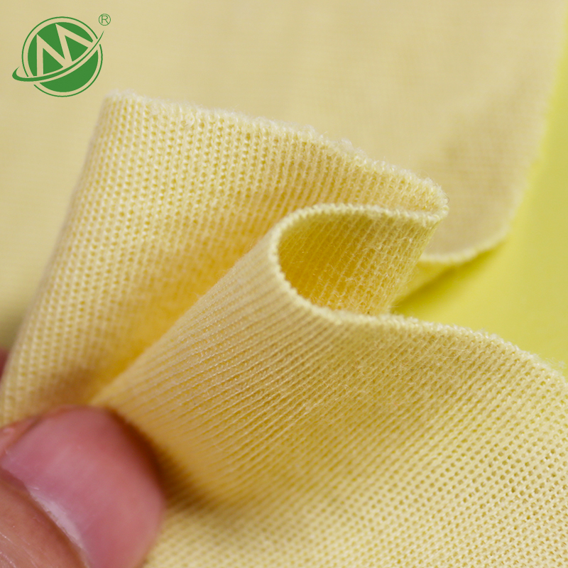 China made 250gsm knitted para aramid fabric interlock fabric for lining fabric