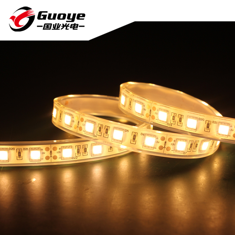 Factory IP68 waterproof underwater led light with 5050 60leds 14.4W rgb white color waterproof led pool strip lights