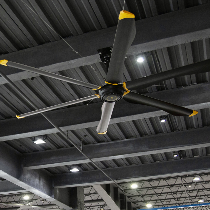 Коммерческий потолочный вентилятор для HVLS Kale, 6 больших лопастей