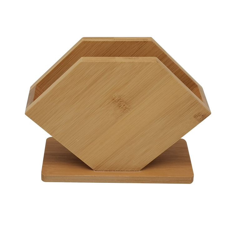 Multifunctional Wooden Napkin Holder Toothpick Holder Home Supplies