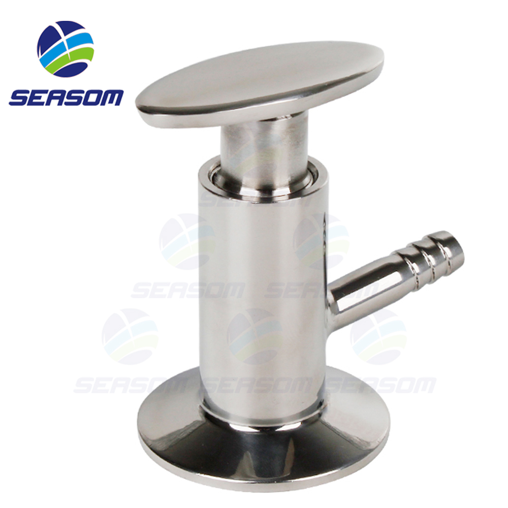 SEASOM Tri Clamp ручной 3 Way санитарный 1,5 In. Клапан отбора проб Tc