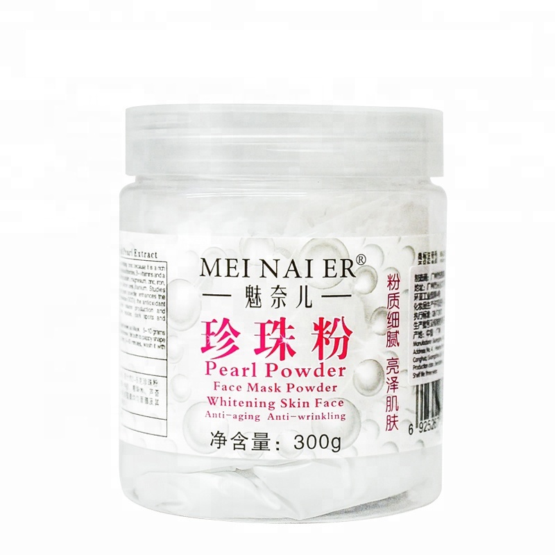 Wholesale Natural Mask 300g DIY Beauty Facial Mask Moisturizing Brightening Whitening Shrinking Pores Pearl Powder Face Mask