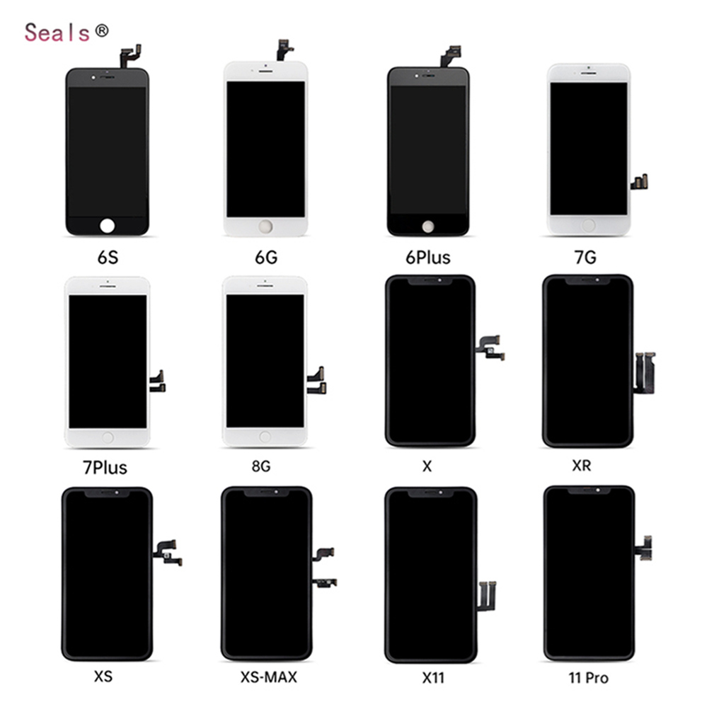 Дигитайзер для мобильного телефона incell, ЖК-дисплей для iPhone 6, 6s, 7, 7plus, 8, X, XS-Max, сенсорный ЖК-дисплей, дигитайзер для iphone 12