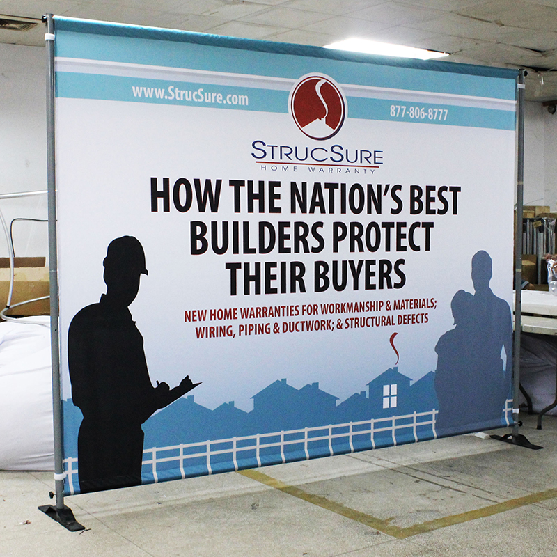 Trade Show Straight Tension Fabric Display Backdrop Back Drop Wall