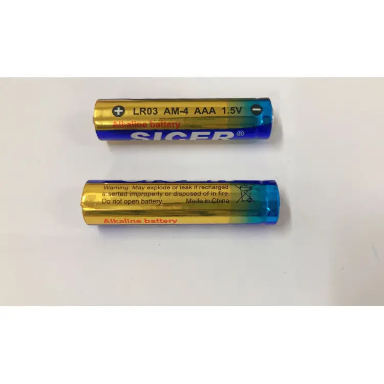 Factory Supply Alkaline LR03 1.5V AAA Battery