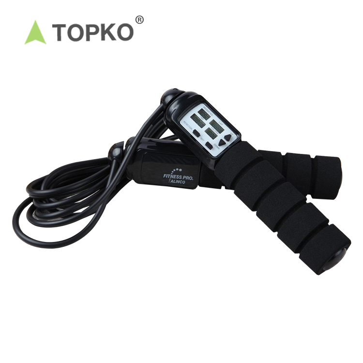 TOPKO new arrival home fitness equipment skipping rope smart counter digital jump rope