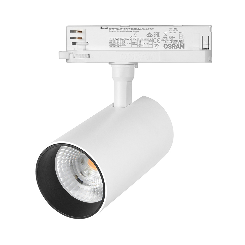 CRI90 anti glare flicker free smart dimmable 32W LED COB track light fixture