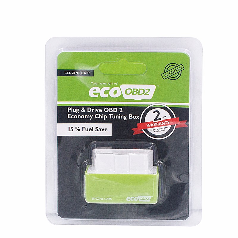 Разъем и привод Eco OBD2 Интерфейс 15% экономия топлива чип Тюнинг бокс бензина автомобилей EcoOBD2