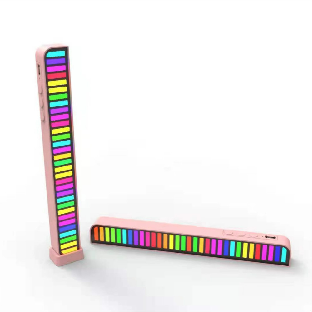 Pickup Rhythm Light 32 Voice Sound Control RGB Audio Spectrum Indicator Bar Car Led Atmosphere Strips Lamps