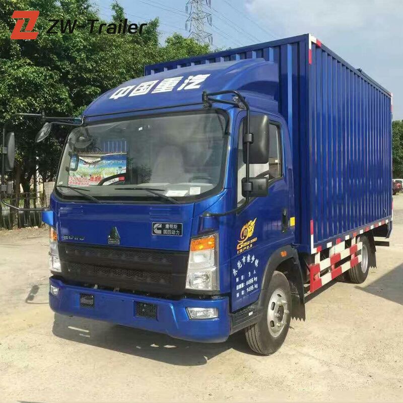 Used 4X2 mini van truck second hand box cargo truck for sale