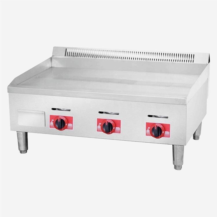 Hot sales Factory Outlet Cheap Commercial Kitchen Equipment Tenppanyaki BBQ Flat Top Gas Griddle with 3 Burner For Sale