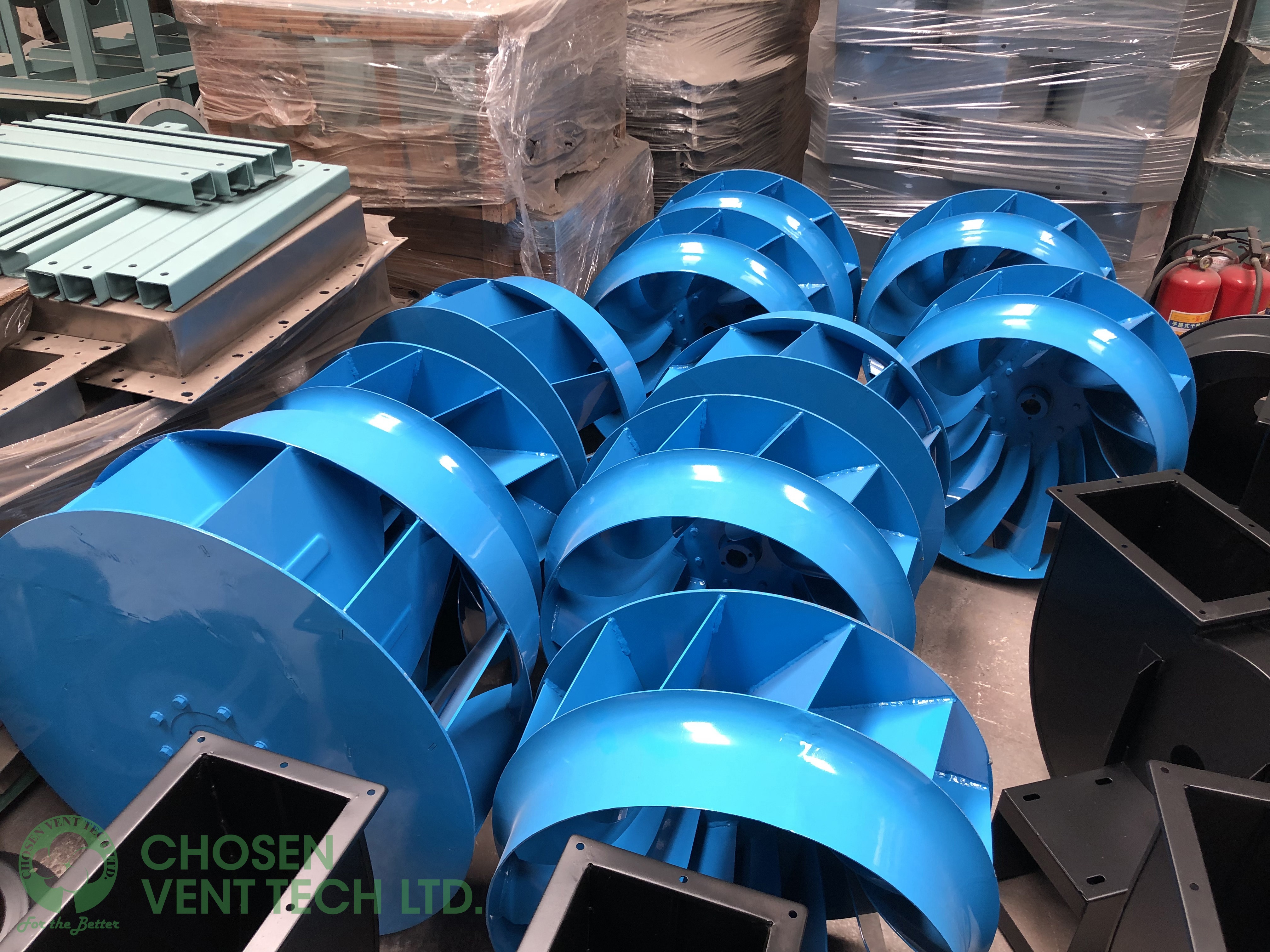 Customized centrifugal fan curved blade impeller