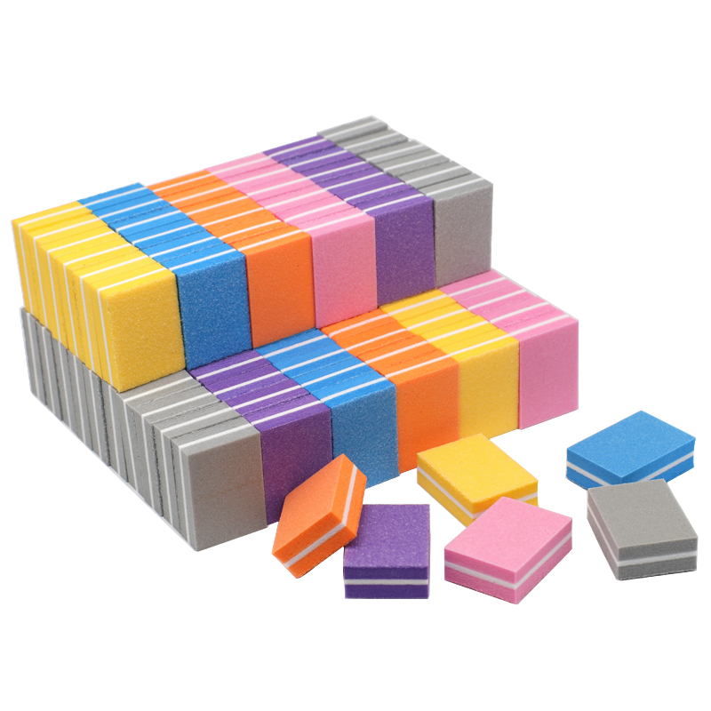 Disposable mini emery boards nail buffer block file double sided square EVA sponge polish buffer nail file 180/240
