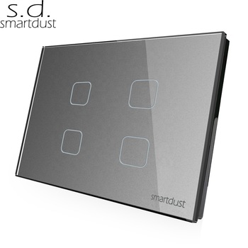 Умный выключатель Smartdust с Wi-Fi, Настенные переключатели, голосовое управление google home Alexa