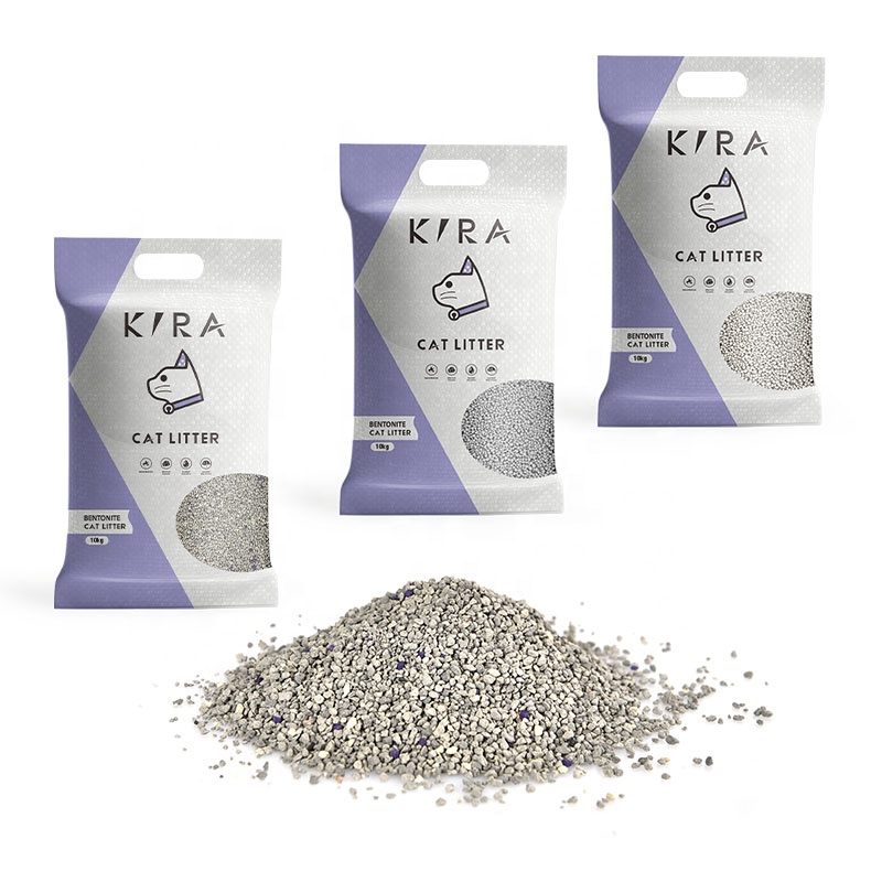 Customized Excellent Absorption Fast Clumping Low Water Conent Fragrance-Free Bentonite Cat Litter