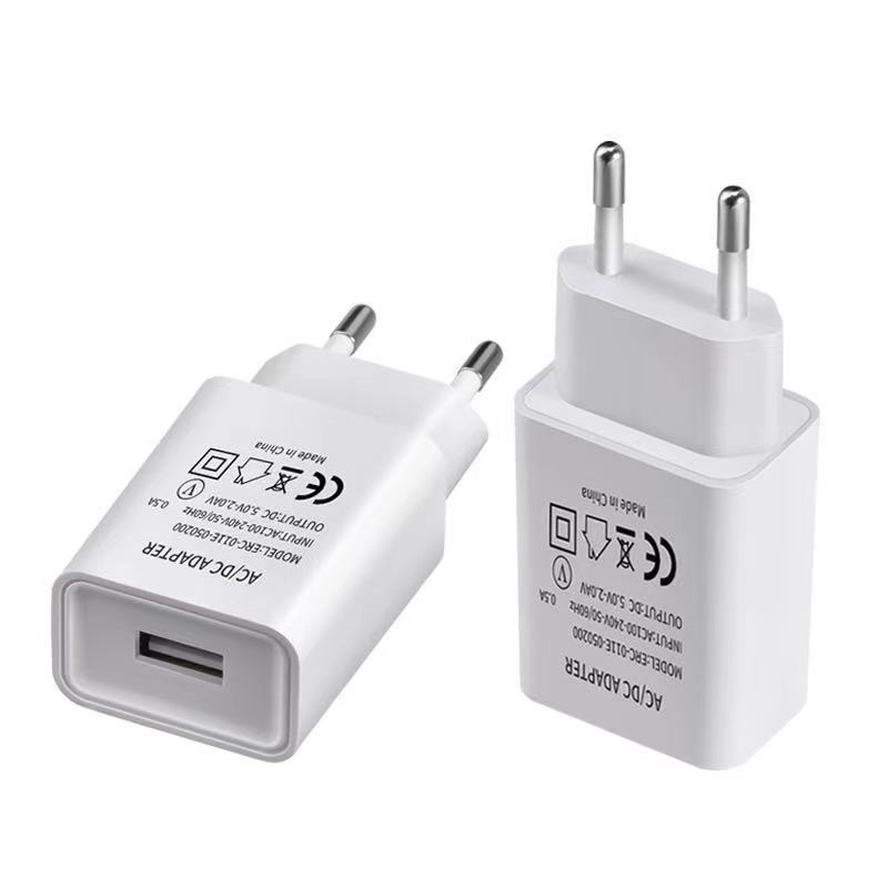 Оптовая продажа, дешевое портативное Сетевое зарядное устройство с одним портом USB 5 в 1 а для путешествий