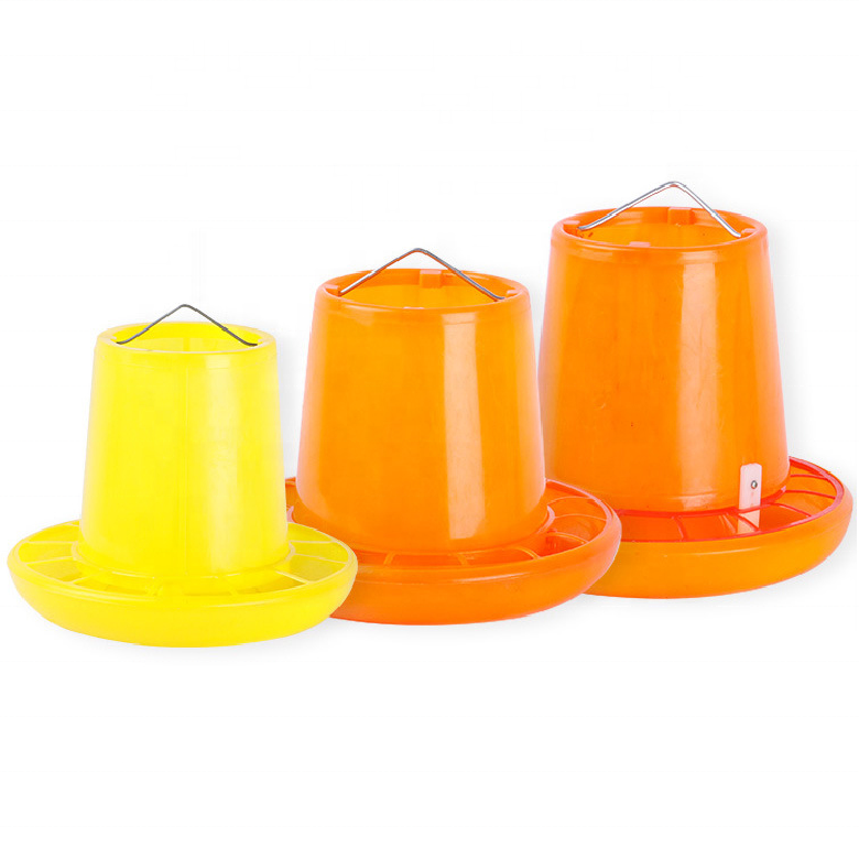 6kg plastic chicken feeder poultry farming chicken feeders and drinkers yellow cheap chicken feeders