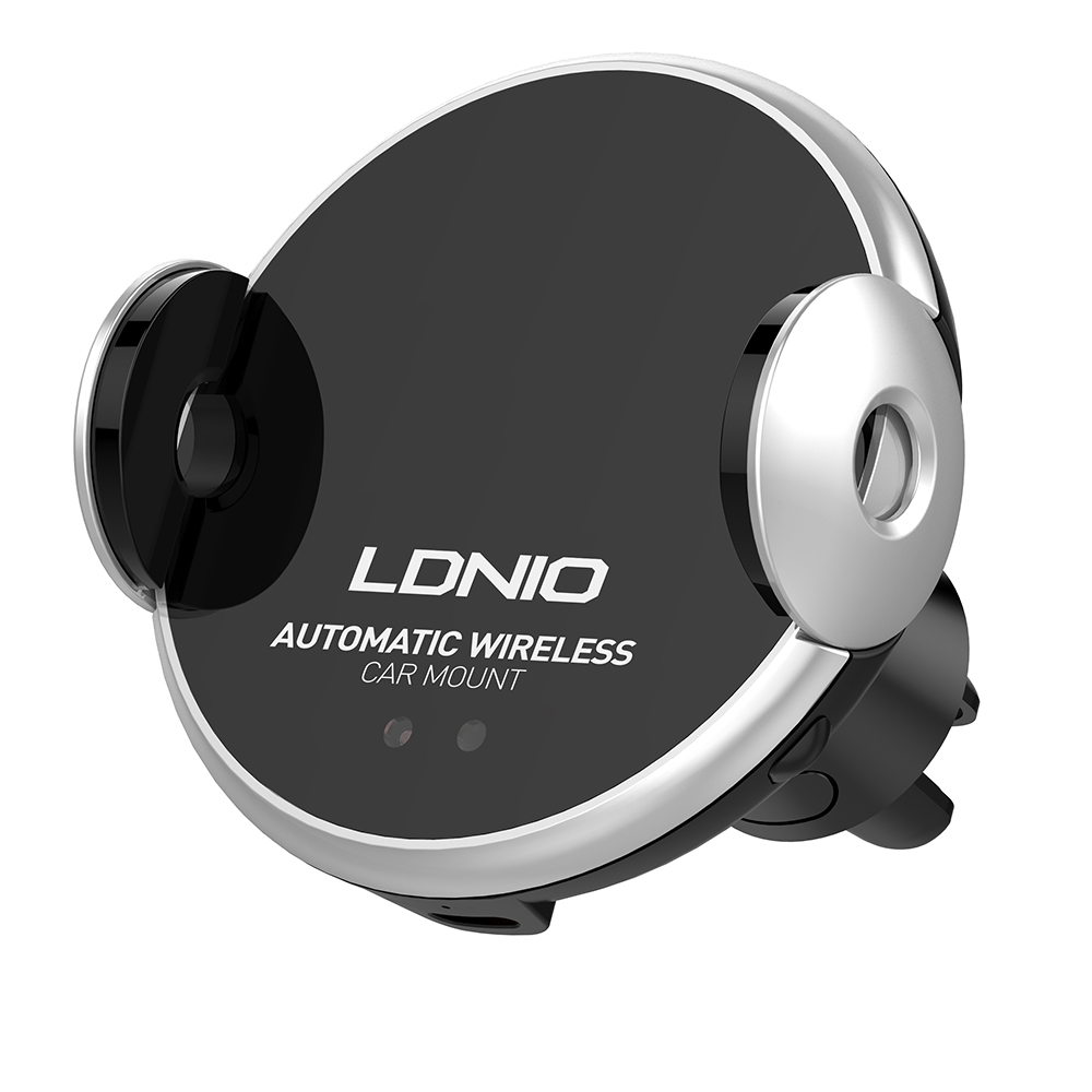 Быстрая Беспроводная зарядка LDNIO 10W, автоматическое автомобильное крепление MA02