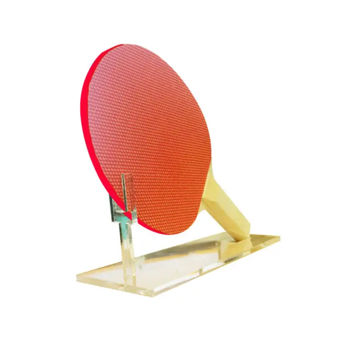 Clear Acrylic Ping Pong Paddle Stand Custom Lucite Ping-pong Paddle Holder