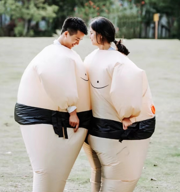 Adult and kids sport games fighting inflatable sumo suit inflatable sumo suit costume