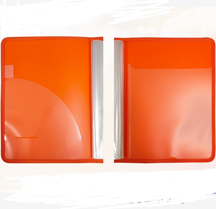 Wrapping A4 plastic display book