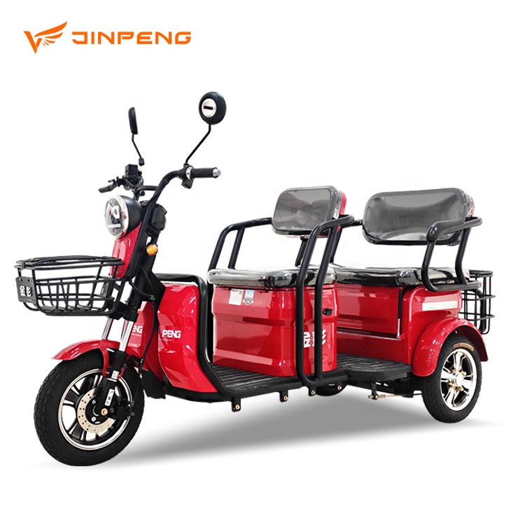 JINPENG Brand XD EEC CE COC Certificate Three Wheel Mobility Electric Tricycle for Passenger Tuk Tuk Electric Trike