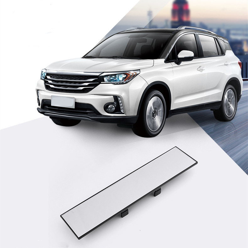 300X70mm Car Universal Wide Angle Curve Convex Interior Clip On Panoramic Rear View Mirror