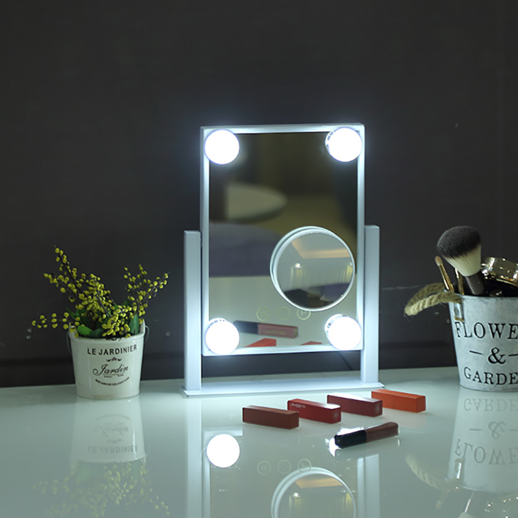 Новый Голливуд 4 светодио дный led зеркало свет/макияж светодио дный светодиодной динамик косметическое зеркало для девочки
