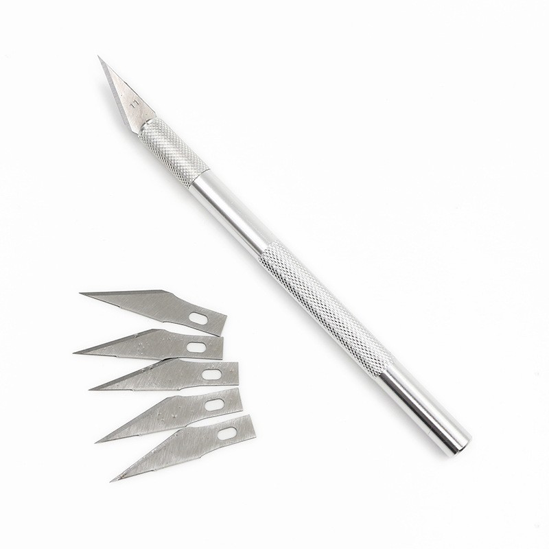Stainless Steel Carved Craft Knife, Hobby Knife, DIY Art Pen Knife