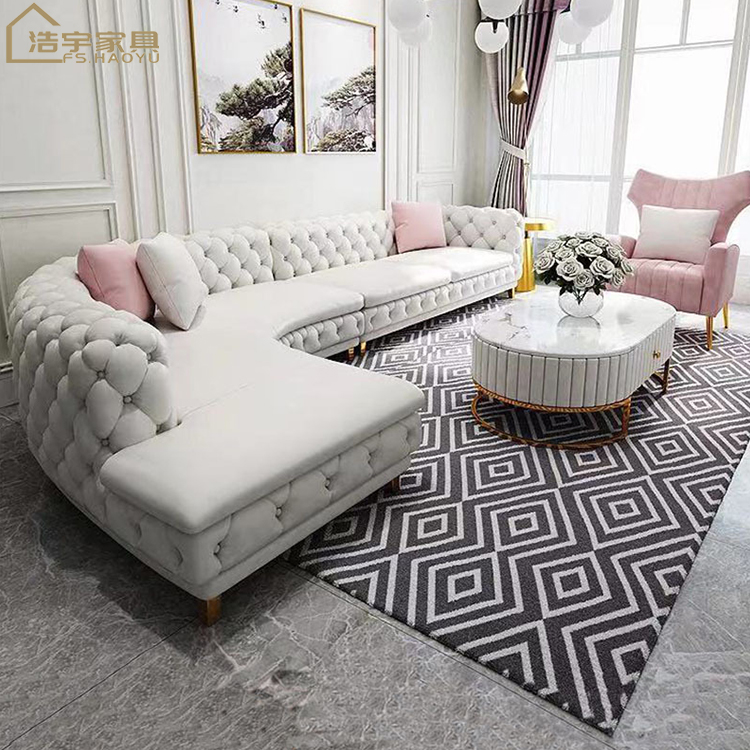 good quality sofa set american furniture living room modern  white velvet sofa chesterfield