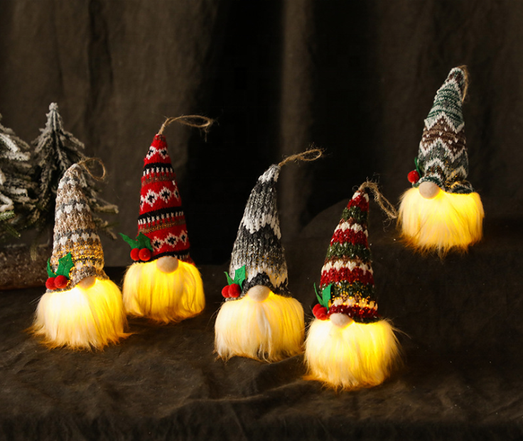 Luminous Merry Christmas Decorations For Christmas Tree Soft Decoration Glowing For Decor