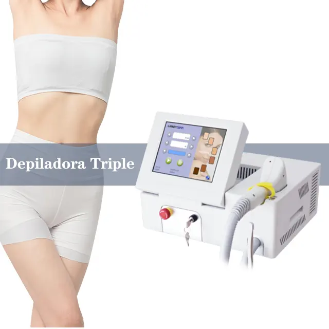 Laserconn Portable Laser Hair Removal Machine 755 808 1064 Nm Diode Ice Laser Hair Removing Device Medical Ce