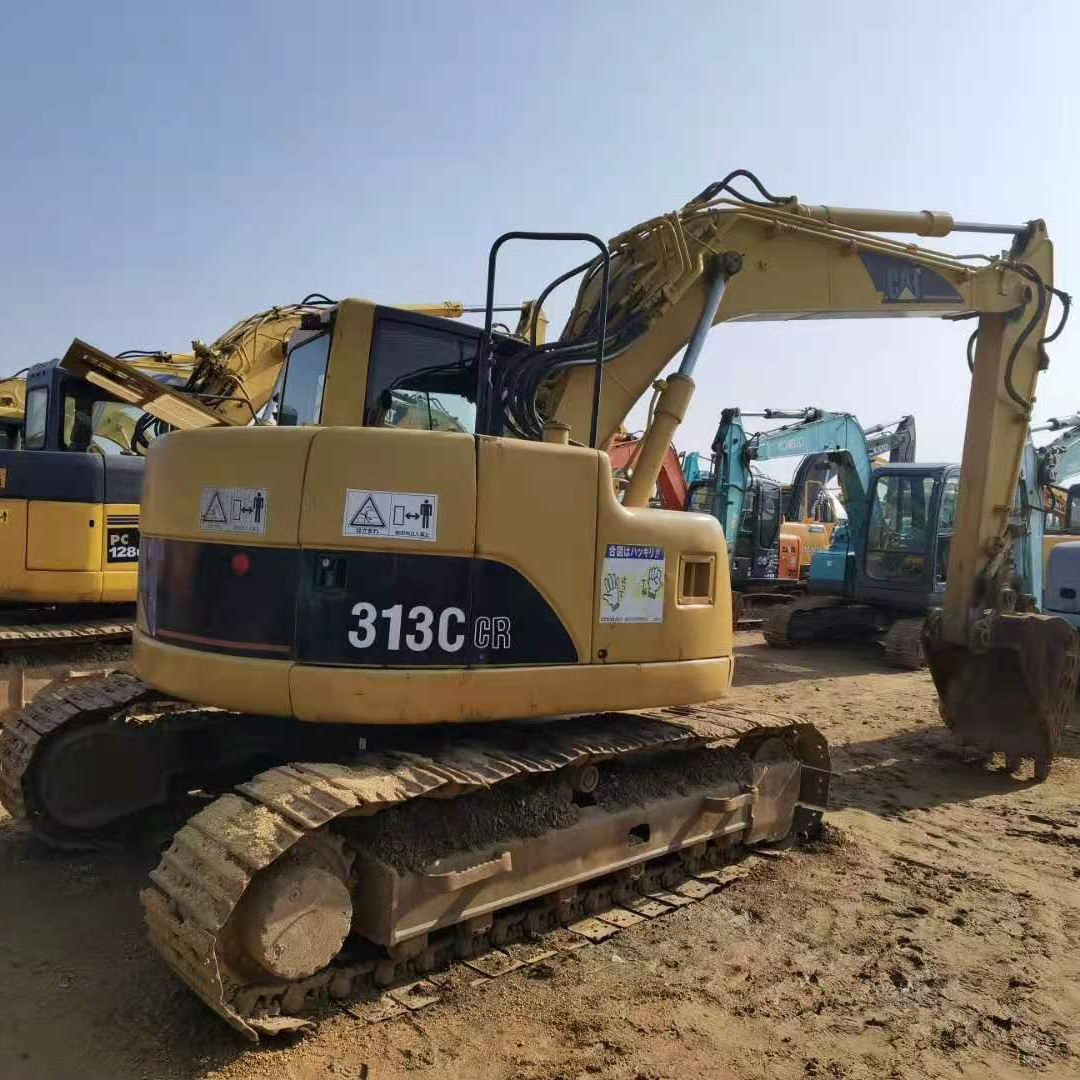 Б/у, хорошо работающий экскаватор CAT 313, гидравлический гусеничный экскаватор на продажу.