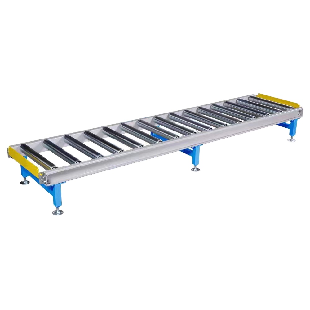 Assembly Line New Rolling Wheel Feeding Single Row Stainless Steel Nonmotile Band Carrier