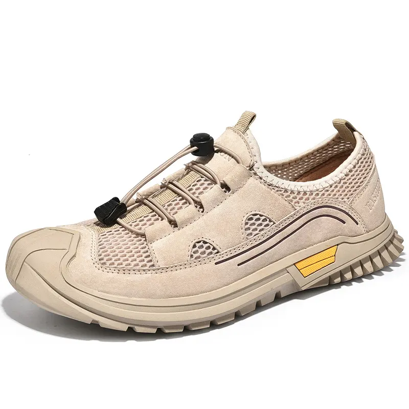 High quality and low price durable lace-up men's sports shoes and outdoor hiking shoes