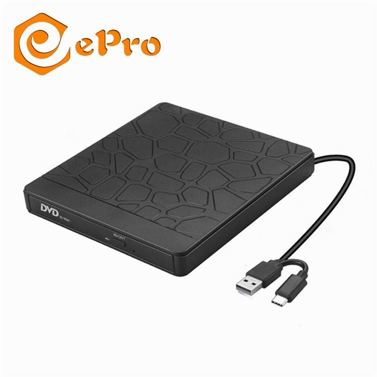 EDD12 внешний DVD привод Оптический CD Dvd накопитель Портативный USB 3,0 Type-C резаписывающее устройство для офисного ноутбука настольного компьютера