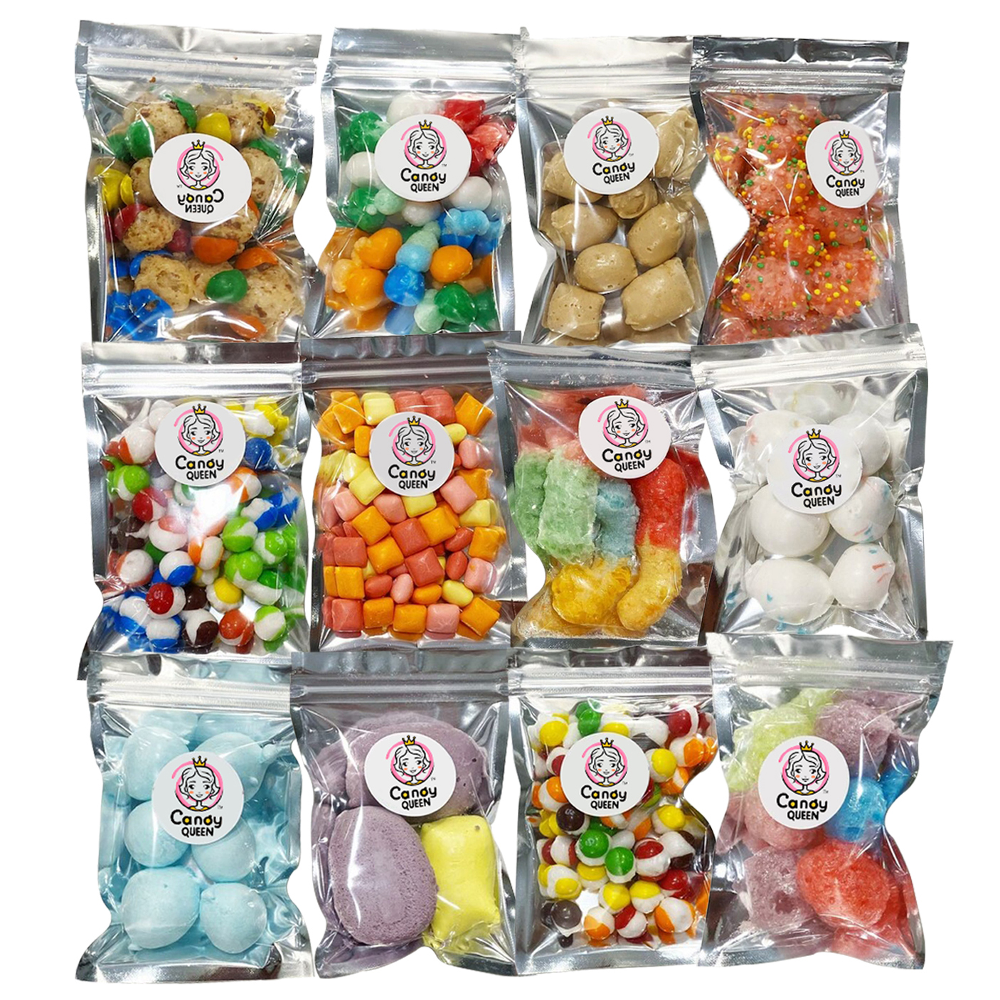 High Quality Halal Mini Packaged Fruit Flavor Various Freeze Dried Candy Taffy Marshmallow Gummies Dry Freeze Snacks Wholesale