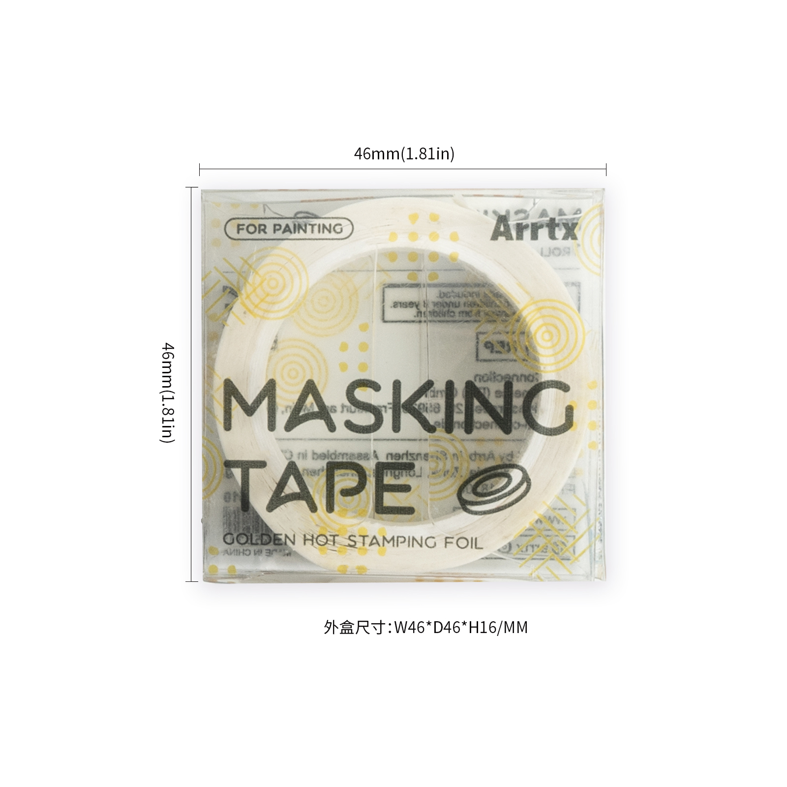Arrtx Decorative Adhesive Tape DIY Masking Tape For Stickers Scrapbooking School Stationery Tape