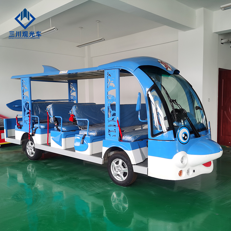 China Manufacturers Cartoon Vehicle Electric Shuttle Bus Resort Electric Car