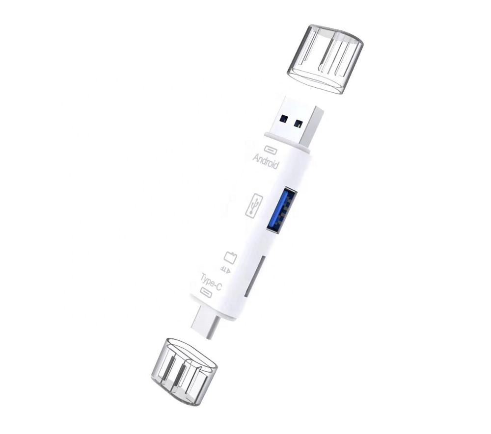 3 в 1 OTG кардридер, USB 3,0 Micro USB TF Type-C кардридер, USB 3,1 адаптер кардридер для смартфонов ПК ноутбука