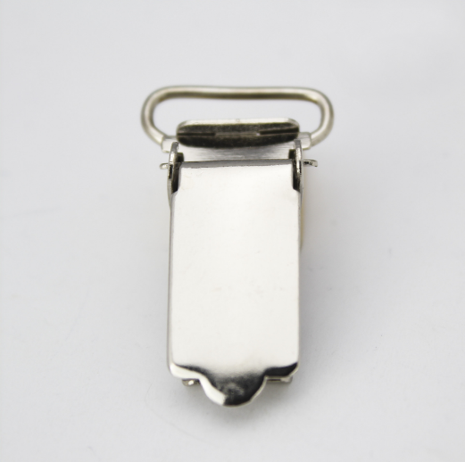 Metal Stainless Steel Suspenders pacifier clips wholesale garment metal kids suspender clips